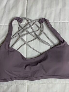 lululemon athletica Strappy Back Wireless Bralette in Dusty Lavender 12 EUC